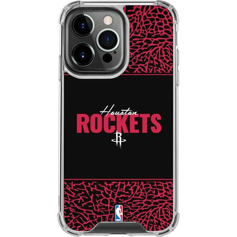 NBA Houston Rockets Elephant Print iPhone 13 Pro Clear Case