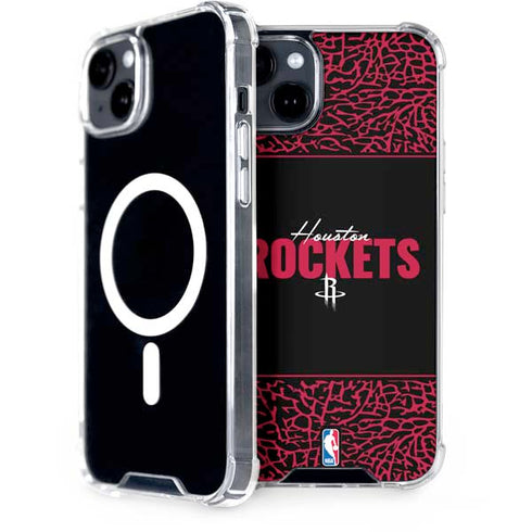 NBA Houston Rockets Elephant Print iPhone 15 MagSafe Case