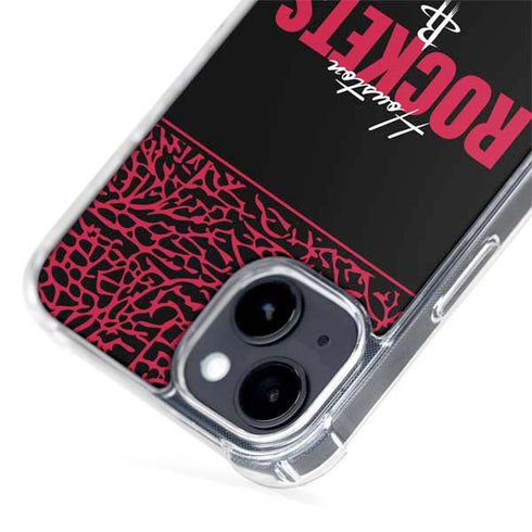 NBA Houston Rockets Elephant Print iPhone 15 MagSafe Case