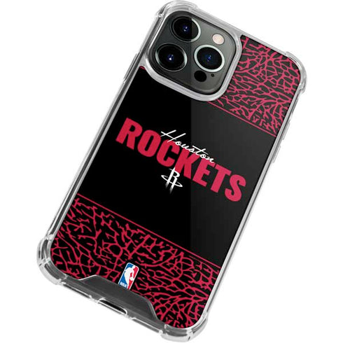 NBA Houston Rockets Elephant Print iPhone 15 Pro Max Clear Case
