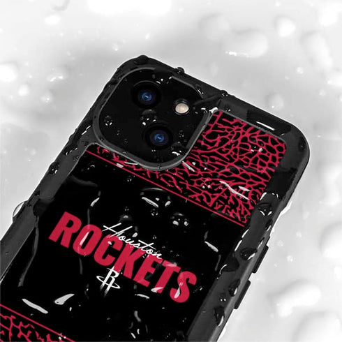 NBA Houston Rockets Elephant Print iPhone 15 Plus Waterproof Case