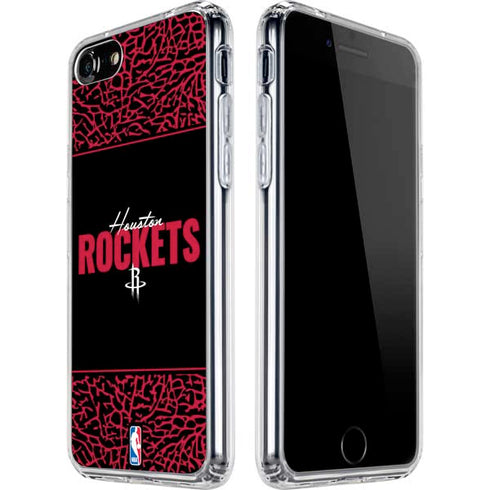 NBA Houston Rockets Elephant Print iPhone SE (2nd & 3rd Gen) Clear Case