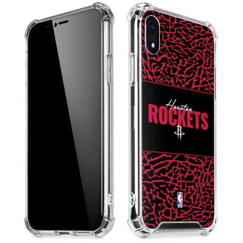 NBA Houston Rockets Elephant Print iPhone XR Clear Case