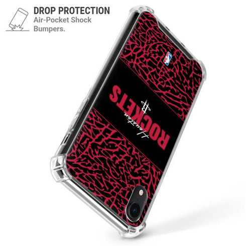 NBA Houston Rockets Elephant Print iPhone XR Clear Case