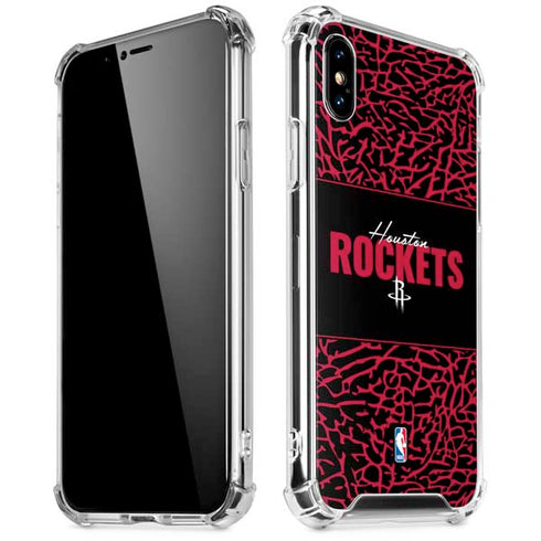 NBA Houston Rockets Elephant Print iPhone XS Max Clear Case