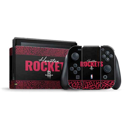 NBA Houston Rockets Elephant Print Nintendo Switch Bundle Skin