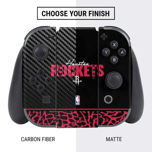 NBA Houston Rockets Elephant Print Nintendo Switch Bundle Skin