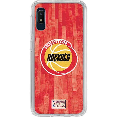 NBA Houston Rockets Hardwood Classics Galaxy A10e Clear Case
