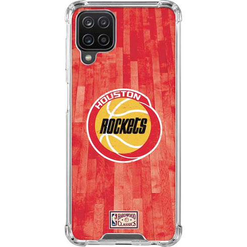 NBA Houston Rockets Hardwood Classics Galaxy A12 Clear Case