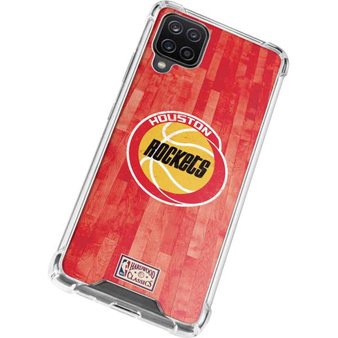 NBA Houston Rockets Hardwood Classics Galaxy A12 Clear Case