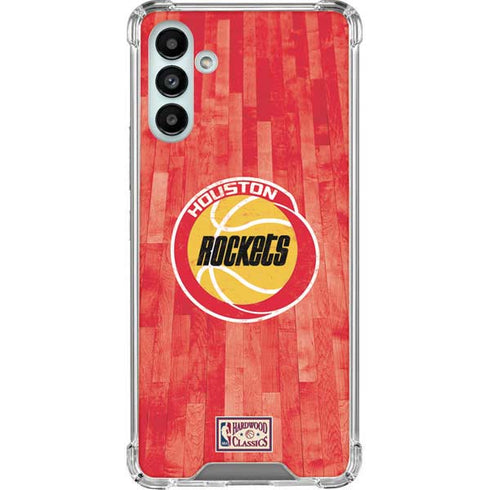NBA Houston Rockets Hardwood Classics Galaxy A13 5G Clear Case