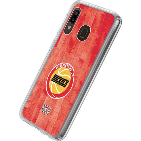 NBA Houston Rockets Hardwood Classics Galaxy A20 Clear Case