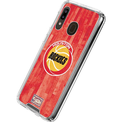 NBA Houston Rockets Hardwood Classics Galaxy A30 Clear Case