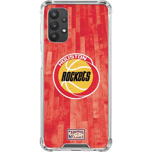 NBA Houston Rockets Hardwood Classics Galaxy A32 5G Clear Case