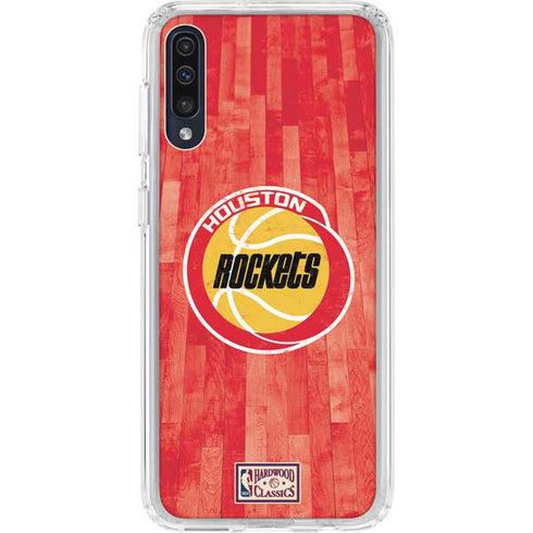 NBA Houston Rockets Hardwood Classics Galaxy A50 Clear Case