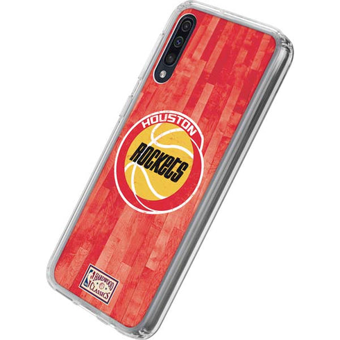 NBA Houston Rockets Hardwood Classics Galaxy A50 Clear Case