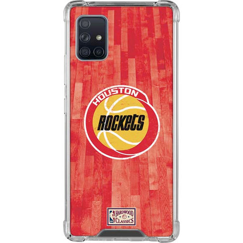 NBA Houston Rockets Hardwood Classics Galaxy A51 5G Clear Case