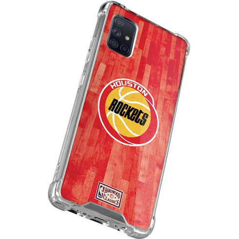 NBA Houston Rockets Hardwood Classics Galaxy A71 5G Clear Case