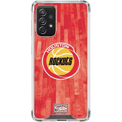 NBA Houston Rockets Hardwood Classics Galaxy A72 5G Clear Case