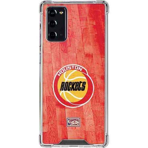 NBA Houston Rockets Hardwood Classics Galaxy Note20 5G Clear Case