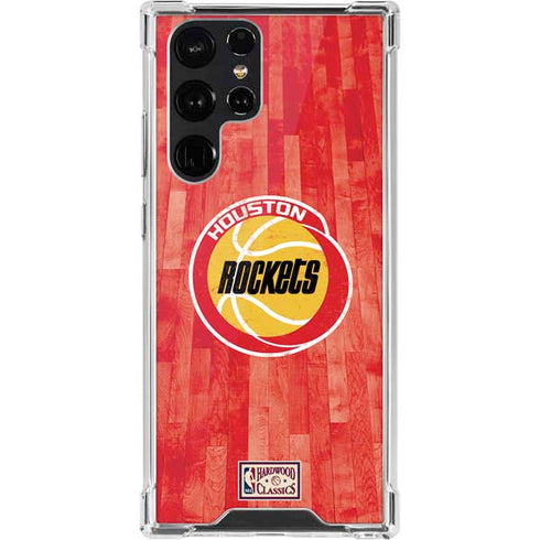 NBA Houston Rockets Hardwood Classics Galaxy S22 Ultra Clear Case