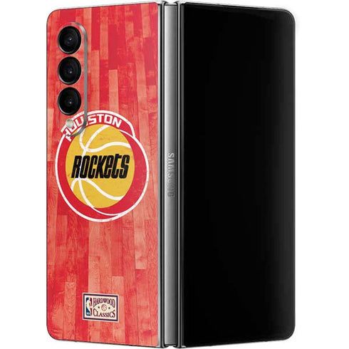 NBA Houston Rockets Hardwood Classics Galaxy Z Fold4 5G Skin