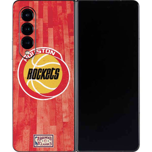 NBA Houston Rockets Hardwood Classics Galaxy Z Fold4 5G Skin