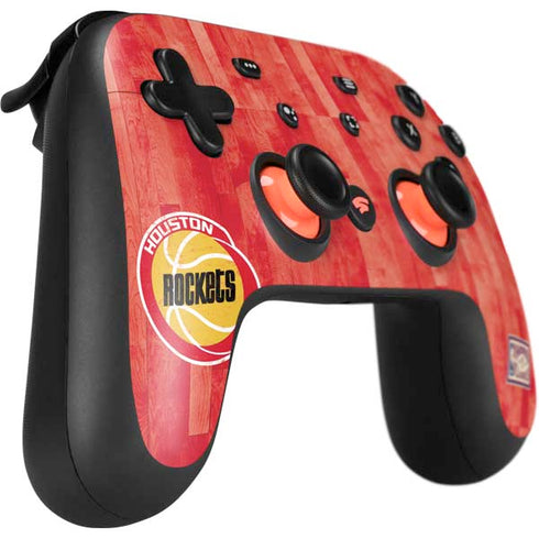 NBA Houston Rockets Hardwood Classics Google Stadia Controller Skin