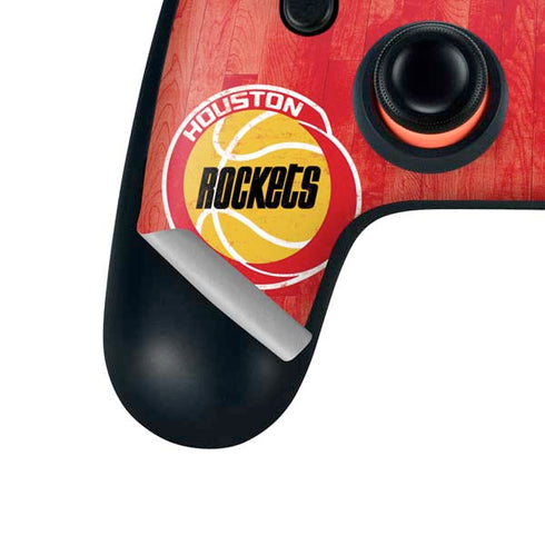 NBA Houston Rockets Hardwood Classics Google Stadia Controller Skin