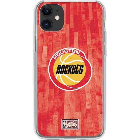 NBA Houston Rockets Hardwood Classics iPhone 11 Clear Case