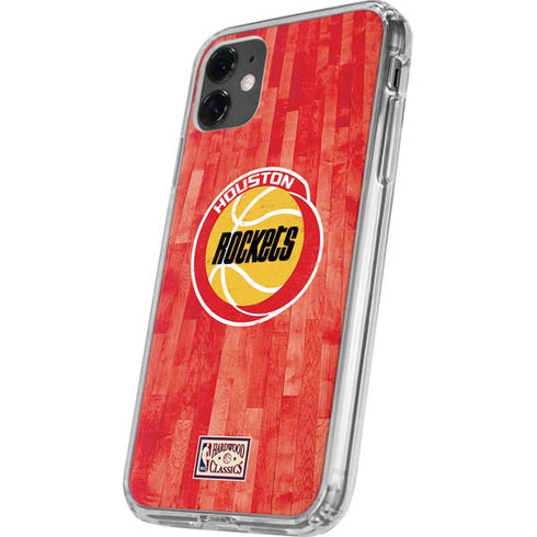 NBA Houston Rockets Hardwood Classics iPhone 11 Clear Case