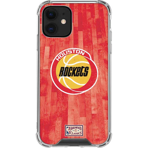 NBA Houston Rockets Hardwood Classics iPhone 12 Clear Case