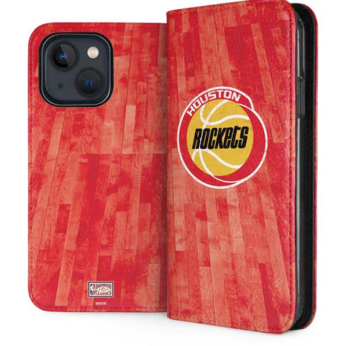 NBA Houston Rockets Hardwood Classics iPhone 13 Folio Case