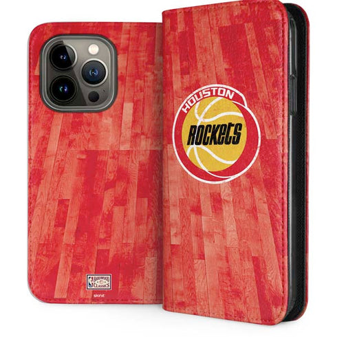 NBA Houston Rockets Hardwood Classics iPhone 13 Pro Folio Case