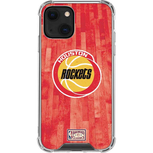 NBA Houston Rockets Hardwood Classics iPhone 14 Clear Case