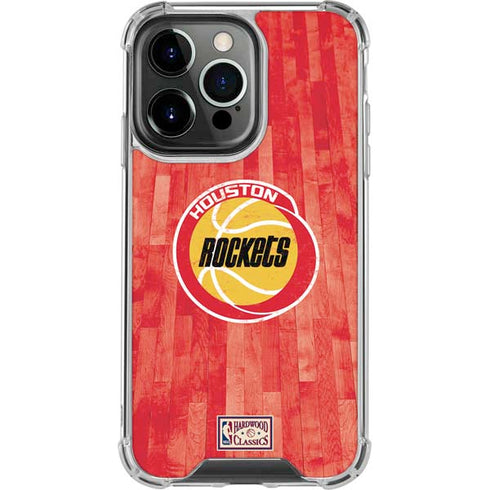 NBA Houston Rockets Hardwood Classics iPhone 15 Pro Clear Case