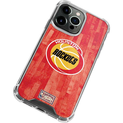 NBA Houston Rockets Hardwood Classics iPhone 15 Pro Clear Case