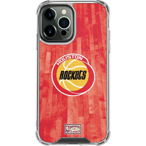 NBA Houston Rockets Hardwood Classics iPhone 14 Pro Max Clear Case