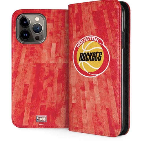 NBA Houston Rockets Hardwood Classics iPhone 14 Pro Max Folio Case