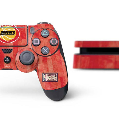 NBA Houston Rockets Hardwood Classics PS4 Slim Bundle Skin