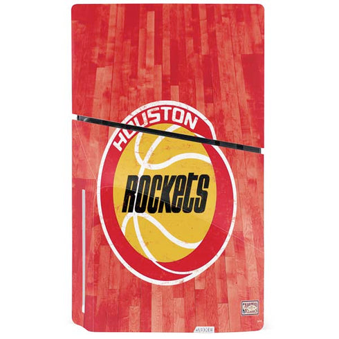 NBA Houston Rockets Hardwood Classics PS5 Slim Disk Console Skin