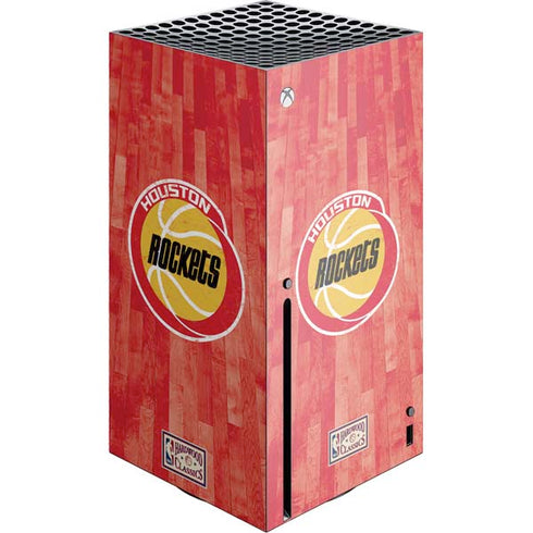 NBA Houston Rockets Hardwood Classics Xbox Series X Console Skin