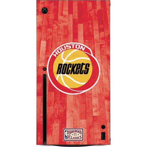 NBA Houston Rockets Hardwood Classics Xbox Series X Console Skin