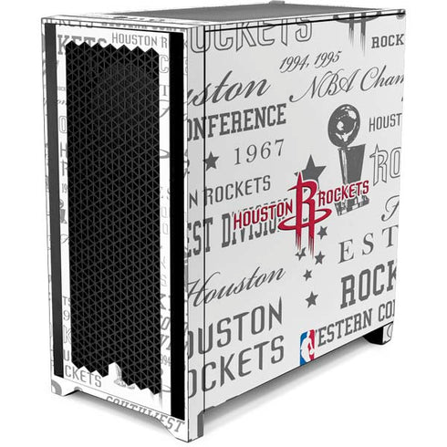 NBA Houston Rockets Historic Blast Corsair 4000D Tempered Glass Mid-Tower ATX Case Skin