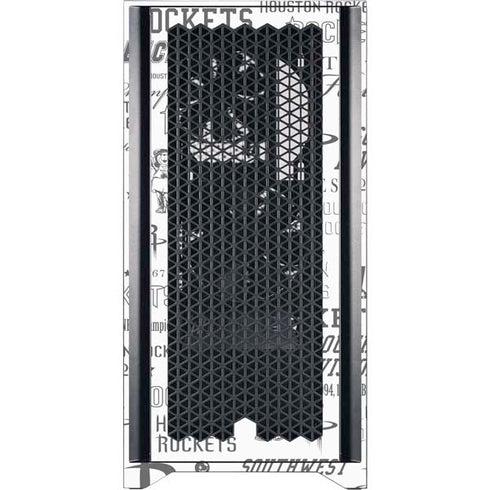 NBA Houston Rockets Historic Blast Corsair 4000D Tempered Glass Mid-Tower ATX Case Skin