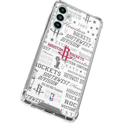 NBA Houston Rockets Historic Blast Galaxy A13 5G Clear Case