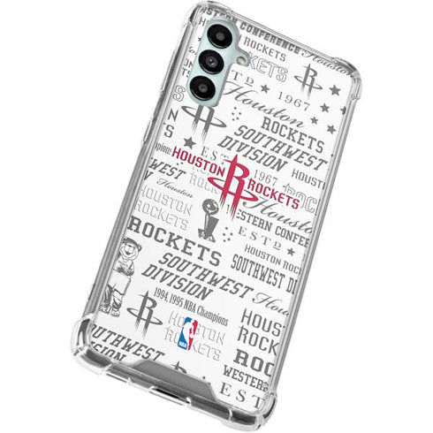 NBA Houston Rockets Historic Blast Galaxy A15 5G Clear Case