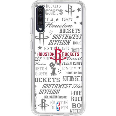 NBA Houston Rockets Historic Blast Galaxy A50 Clear Case