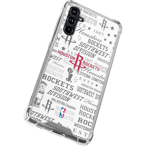 NBA Houston Rockets Historic Blast Galaxy A54 5G Clear Case