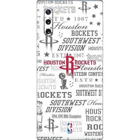 NBA Houston Rockets Historic Blast Galaxy Note 10 Skin
